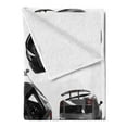 thumbnail image 2 of Modern Soft Flannel Fleece Throw Blanket, Grey Cars from Various Angles Automobile Industry Theme Vehicle, Cozy Plush for Indoor and Outdoor Use, 50" x 70", Pale Sage Green White, by Ambesonne, 2 of 5