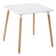 thumbnail image 1 of Mesa Reunion Comedor Cuadrada Estilo Eames Minimalista blanco 6.49 pulg Pido Todo E-MDCC4M-WH, 1 of 7