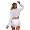 thumbnail image 5 of UTSJKR Women's 2026 New Fashion 4 Piece Bikini Set, Full Matching Bathing Suit Combo, Cross Border Resort Beachwear White M, 5 of 8