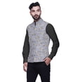 thumbnail image 2 of Atasi Bird Printed Nehru Jacket Mens Bandhgala Ethnic Jacket Party Wear Wedding Clothing-Large, 2 of 4