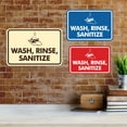 thumbnail image 2 of Signs ByLITA Classic Framed Wash, Rinse, Sanitize Sign (Black /Gold) - Small, 2 of 6
