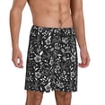 thumbnail image 2 of Fotbe Daisies Flowers Pajama Shorts for Men, Men's Pajama Bottoms, Sleepwear,Short Pajama Pants-Medium, 2 of 9