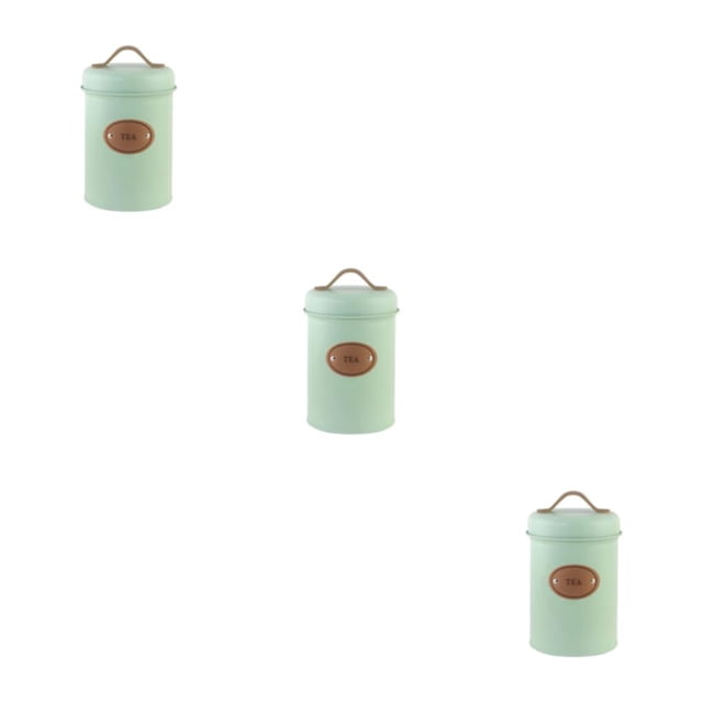 tssuouriy Durable Kitchen Canister Designed To Last And Ingredients Fresh Food Grade Metal Kitchen Storage Jars Storage Container Green tea 3Set
