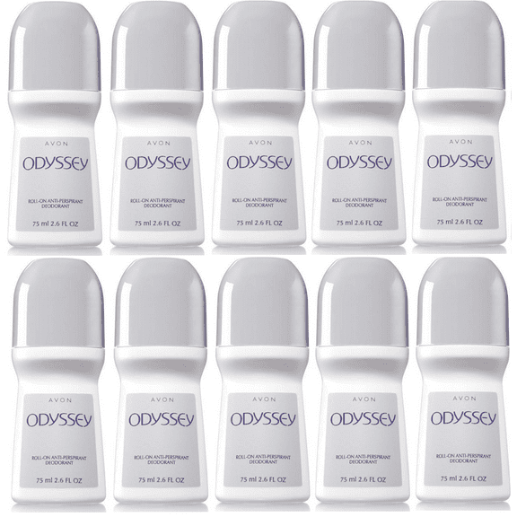 Avon Odyssey Roll-On Antiperspirant Deodorant 75 ml Set of 10