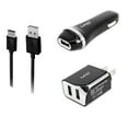 thumbnail image 1 of 3-in-1 Chargers Bundle for Samsung Galaxy S7 edge, SM-G935V, SM-G935P, G935R4, G935A, SM-G935T, S6 Edge (Black) - 2.1Ah Car + Home Travel Charger Adapter (Dual Port) + USB Charging Cable, 1 of 2