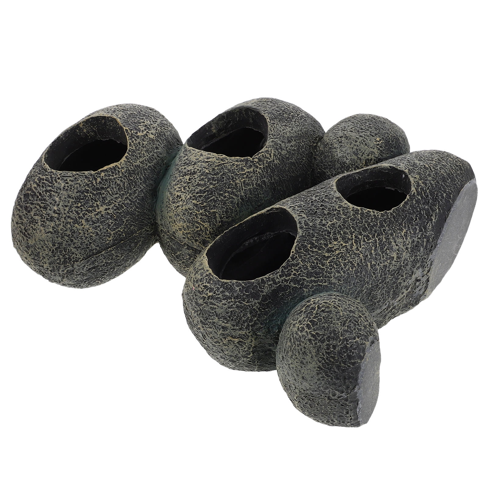 OFFIGAM Multi-Color Resin Aquarium Shelter Fish Decoration Five-in-One Hideout