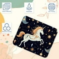 thumbnail image 3 of Unicorn Square Desk Mat Gaming Mouse Pad, 8.3x9.8 Inch Non-Slip Rubber Bottom Printed Design - Suitable for Office and Gaming, 3 of 6