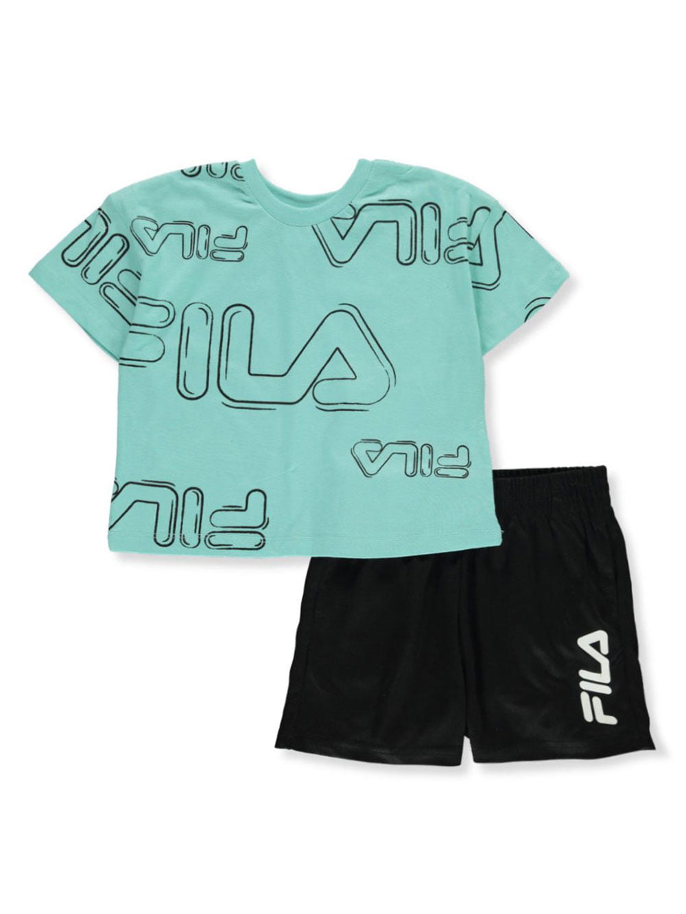 My Destiny Girls' Active Shorts Set 3 Piece T-Shirt and Dolphin Gym Shorts Kids Clothing Set Little Girl/Big Girl