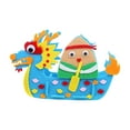thumbnail image 3 of DIY Felt Craft Kids Handcraft Dragon Boat Handmade Fabric Crafts 3D Handmade Material Pack DIY Non Woven Toy for Children Activity rice dumplings, 3 of 7
