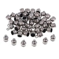thumbnail image 2 of 50 piezas de tapas de borlas para joyería DIY, tapas de extremo de cuentas para cable de alimentación, engarce de borlas Gris negro, 2 of 9