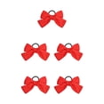 thumbnail image 3 of Bandeau Grand pour Cheveux, Pince à Ressort, Nœud Réglable, Multicolore, Sans Accroc, Porte-Queue, Épingles à Cheveux, Chouchous pour Filles, Orange, 5Ensemble, 3 of 6