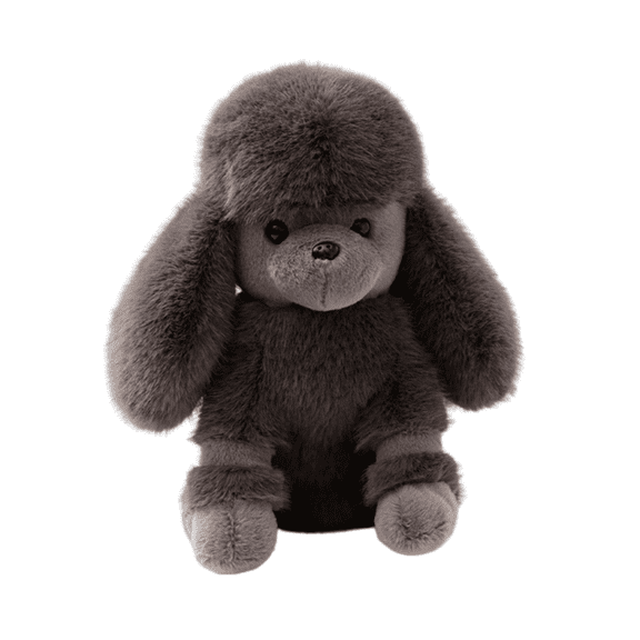 Plush Standard Poodle Plush Toy - Realistic Three Colors Poodle Stuffed Animal Doll Children Companion Pet