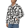 thumbnail image 3 of Kdxio Cartoon Penguin Print Men Hoodies Casual Hoodies for Men with Zip Pockets Full Zip Long Sleeve Sweatshirt Sports Hooded Jacket-Small, 3 of 5