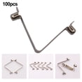 thumbnail image 1 of 100Pcs Spring Clip Locking Tube Pin Push Clip for Tent Pole for Kayak Paddle 6mm, 1 of 9