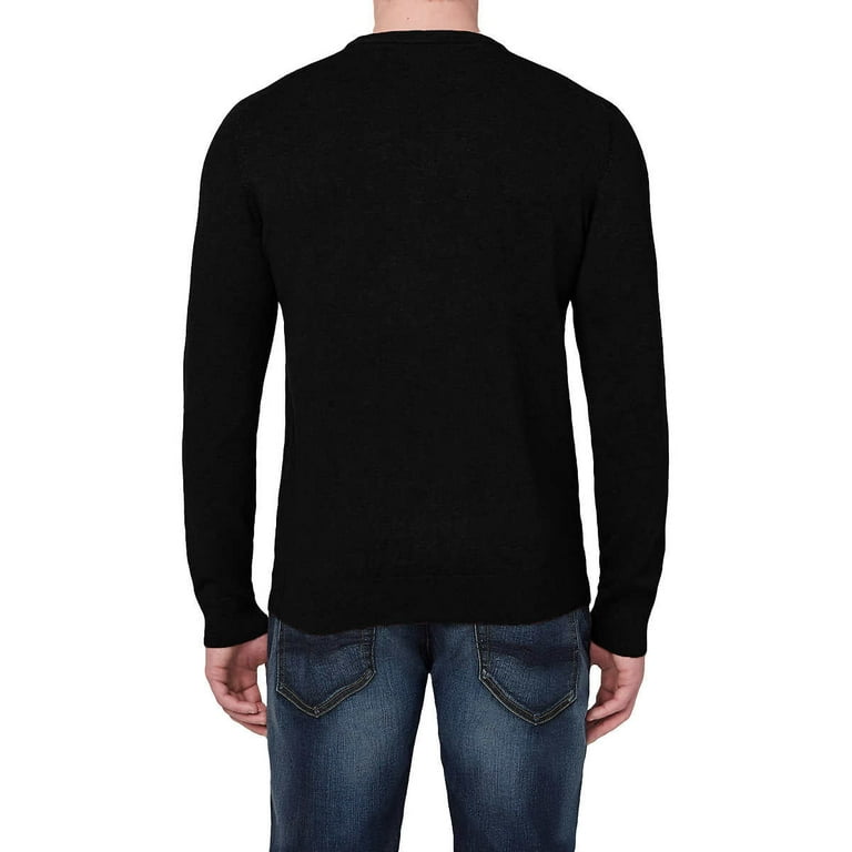 Buffalo David Bitton Men s Crew Neck Soft Knit Mid Weight Pullover Sweater