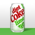 thumbnail image 5 of (2 pack) Diet Coke Lime Soda Soft Drink, 12 fl oz, 12 Pack Fridge Pack Cans, 5 of 17