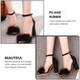 thumbnail image 3 of unbranded 1Par Sandalias De Mujer Con Tacón Negro Material PU Chic Para Fiesta Y, 3 of 6