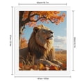 thumbnail image 2 of Paint By Numbers Kit for Adults Beginner - Lion Autumn Foliage Serenity Sky DIY Canvas Painting Kits for Adults, Frameless Paint By Number for Adults for Home Wall Decor 16x20 Inch, 2 of 7