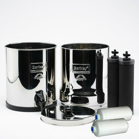IMP6X2-BB Imperial Berkey with 2 Black Filters and 2 Flouride Filters