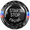 thumbnail image 1 of Botón de arranque y parada para BMW E90, E60, E70. Cubierta de repuesto para interruptor de freno rojo, compatible con BMW Serie 3, 5, X5 y X6 (E90 negro)., 1 of 5