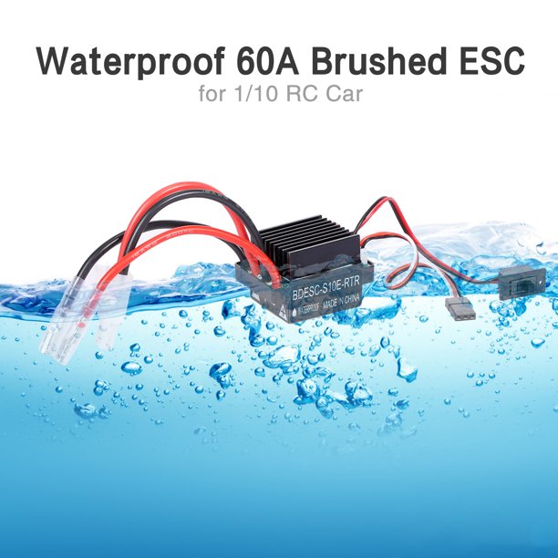 5-Slot 540 45T Brushed Motor w/ 60A ESC for 1/10 Traxxas Hsp Redcat Rc4wd D90 Tamiya Axial SCX10