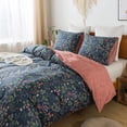 thumbnail image 4 of Ensemble de Housse de Couette - Housse de Couette 100 % Coton Floral, Doux &, 4 of 8