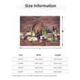 thumbnail image 2 of Throw Blanket for Couch - Bottle Glass Red Wine Soft Comfy Lightweight Cozy Warm Throw Blanket, Fuzzy Plush Flannel Blanket & Throws for Sofa and Bed All Season, 2 of 8