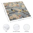 thumbnail image 3 of Werpe Flowers Birds Vintage Style Cloth Napkins Polyester Home Decor Reusable Set of 4 6 PCS, 3 of 7