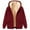Wine, variant on Stamzod Men's Winter Hoodies Pullover Full Zipper Fleece Sweatshirt Long Sleeve Windproof Warm Fall Winter Outerwear