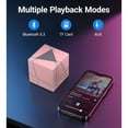 thumbnail image 2 of JIUMESS Small Bluetooth Speaker with Lights, TWS Wireless Portable Speaker with AUX, Mini Speaker for Laptop, Phone, MP3, ect, 2 of 9