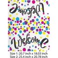 thumbnail image 3 of Coolnut Magnetic Mailbox Cover, Welcome with Colorful Geometric Design Post Mail Box Cover Mail Wraps Cover, Standard Size 20.7" L x 18" W, 3 of 5