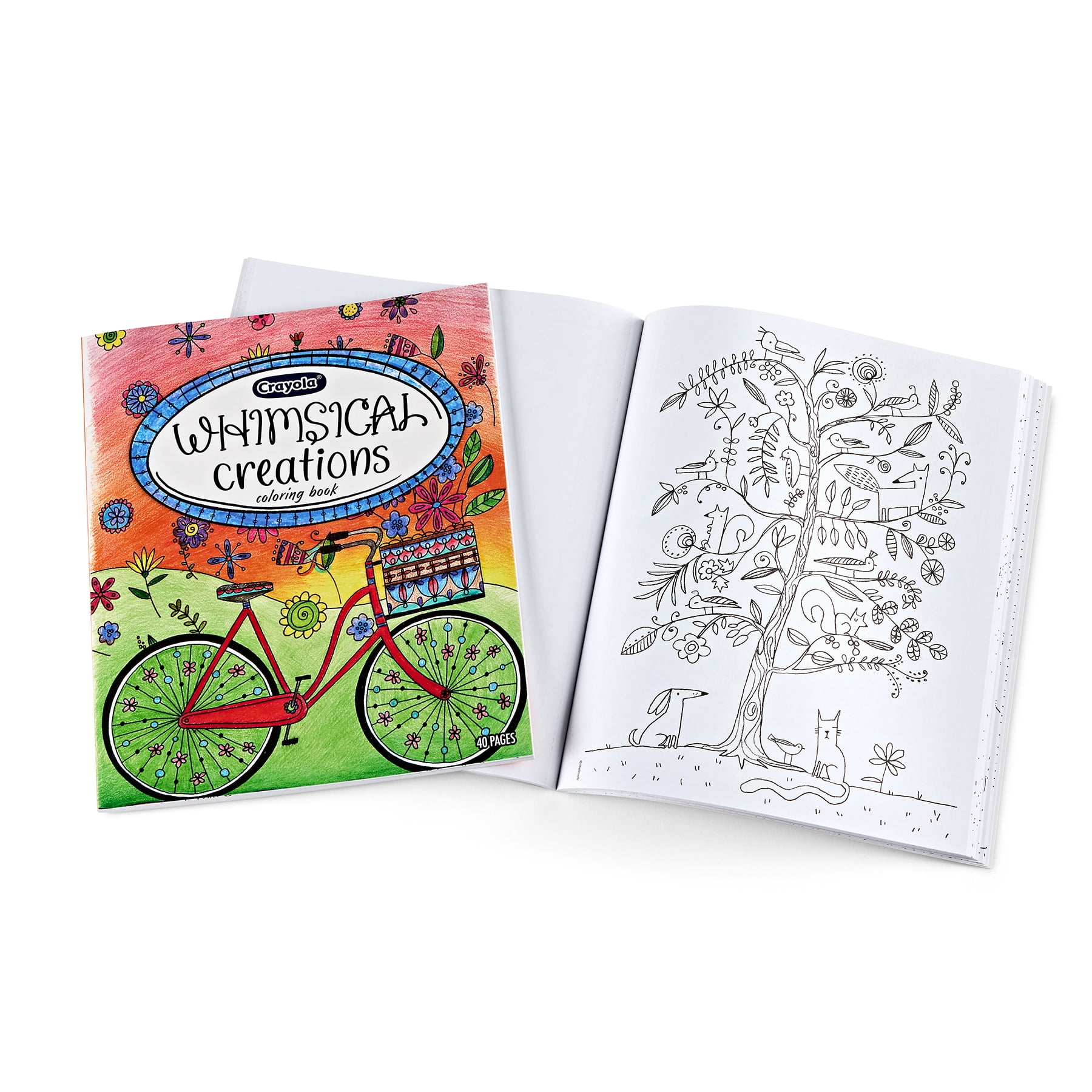 Crayola Whimsical Creations Coloring Book for Adults, Adult Coloring Pages, 40 Pages, Pack of 2