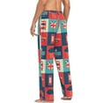 thumbnail image 6 of CROPD Symbol Union Jack Men's Straight-Fit Pajama Pants Sleep Lounge Pants Bottoms with Pockets, 6 of 7