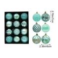 thumbnail image 3 of Christmas Ball Ornaments, Shatterproof Christmas Ornaments, 12pcs Multi-Color Christmas Tree Hanging Decorations Set, Plastic Durable Lightweight Holiday Decor, 3 of 7