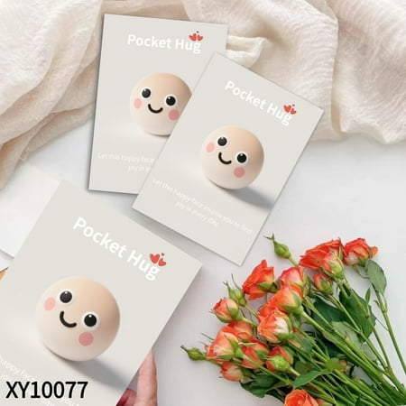 Charming Emoji Face-Soft & Fun Desktop Decor/Gift,Pocket Hug Sweet, Positive Daily Reminder, Encouraging Gift for Family and Friends, Perfect for Christmas, Easter, Thanksiving
