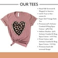 thumbnail image 4 of Love in Faith | Love Leopard Short Sleeve | Heather Mauve | Christian T-Shirts for Women | Faith Based Apparel |Christian Gifts, 4 of 8