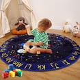 thumbnail image 2 of CAROMIO Kids Solar System Educational Rug 4' x 4' Round Galaxy Outer Space Kids Rugs for Playroom Learning Planet Non Slip Kids Playmat Car Rug, 2 of 5
