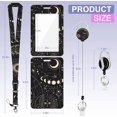 thumbnail image 6 of ID Badge Holder with Lanyard and Retractable Badge Reel Clip, Astrological Moon Sun Card Name Tag Lanyard Vertical ID Protector Bage Clips for Nurse Nursing Doctor Teacher Student, 6 of 7