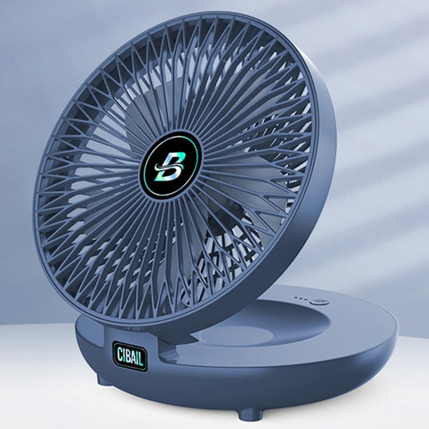 Ventilador personal inalámbrico con enfriador de aire plegable para el hogar (azul recargable B) Sywqhk Libre de BPA