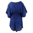 thumbnail image 2 of Women's Dotti 11025 Fancy Stitch Smocked Caftan Cover Up (Navy S), 2 of 2