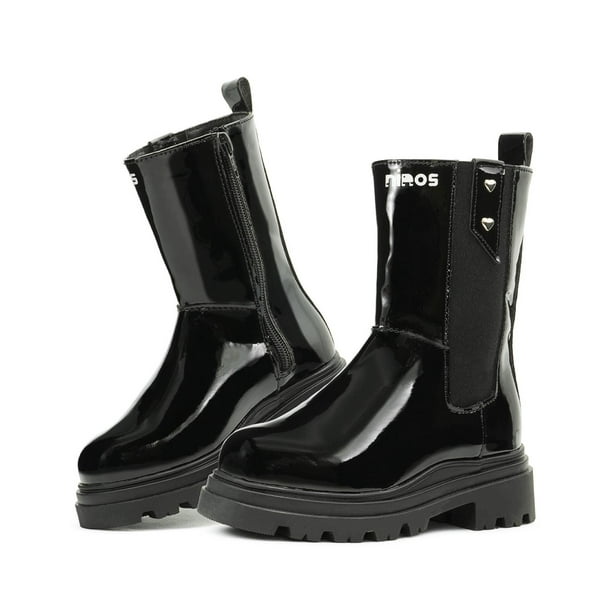 Bota Larga Invierno Ninos Estoperoles 25.5 Negro