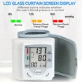 thumbnail image 2 of Automatic Wrist Blood Pressure Monitor Wrist Cuff with LCD Glass Curtain - Adjustable Cuff, Pulse Rate Detection & Irregular Heartbeat Alarm, 2 of 8