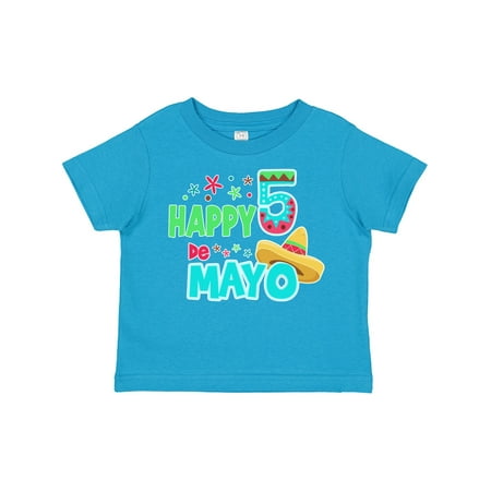 

Inktastic Happy Cinco De Mayo- Sombrero Gift Toddler Boy or Toddler Girl T-Shirt