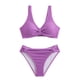thumbnail image 5 of Traje de baño para mujer, moda, cómodo, color sólido, bikini, traje de baño de color liso para mujer, conjuntos de bikinis, trajes de baño para mujer, 5 of 8