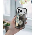 thumbnail image 5 of WIRESTER Shockproof Soft Rubber Cover Case for Apple iPhone 17 Pro 6.3" 2025, Retro Clear Cassette Tape Hip Hop, 5 of 5