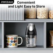 PANCERKA One-Touch Electric Mixer, Food Processors, Meat Grinder, Electric Vegetable Chopper, With 4 Stainless steel Blades, 600ml Capacity, Easy to store, for Meat/Smoothie/Vegetable/Puree/Fruits/Ga