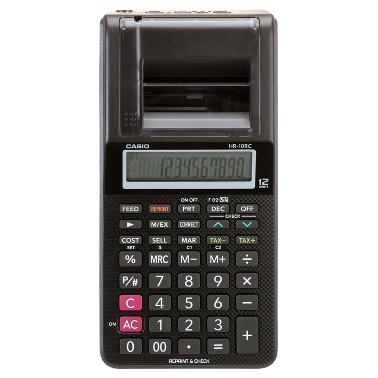 PRINT CALCULATORS HR 8RC tried WE DeWit