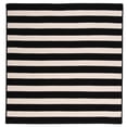 thumbnail image 3 of 6' x 9' Black and White Rectangular Braided Area Throw Rug, 3 of 4