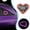 #1: Blue, variant on 1Pc Pink Car Solar Heart Led Light Solar Powered Heart Shaped Ambient Hanging Decoration for Car Interior Rearview Mirror Mood Lighting Accessory,by JASKFLY