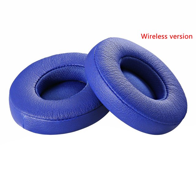Almohadillas de espuma viscoelástica de cuero con proteína de Repuesto para Auriculares Beats Solo 2/3 tipo inalámbrico 1 par Advancent EL2061-11B